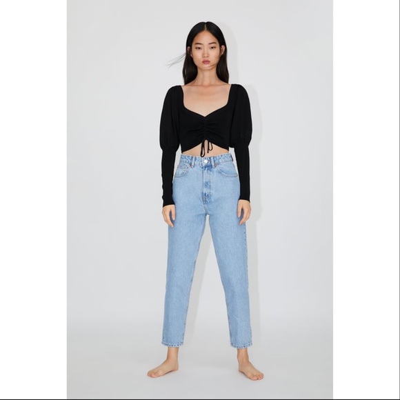 mom fit jeans zara